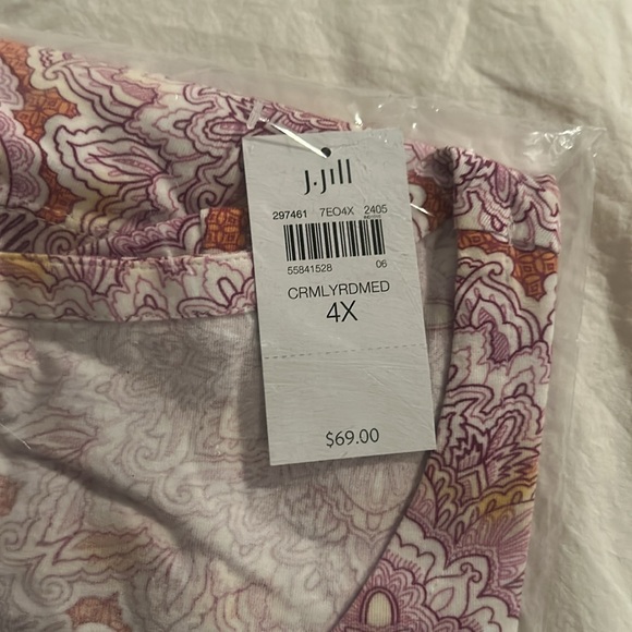 J Jill A-Line Floral Print Top (NWT) - Picture 2 of 6